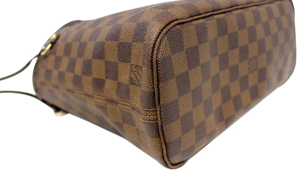 LOUIS VUITTON Damier Ebene Neverfull PM Tote Shoulder Bag