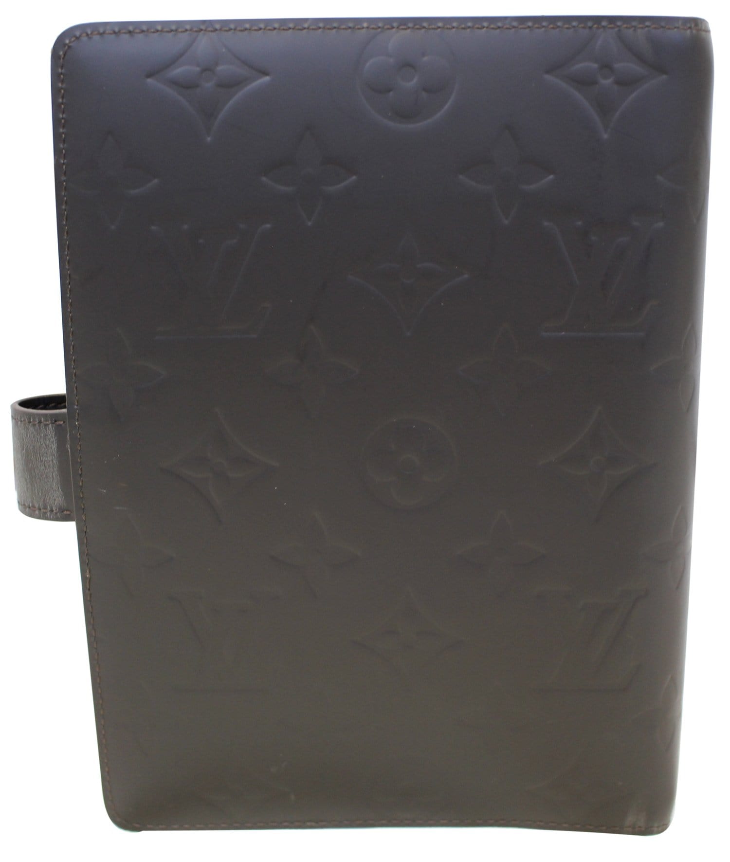 LOUIS VUITTON Mat Agenda MM Day Planner Cover Brown