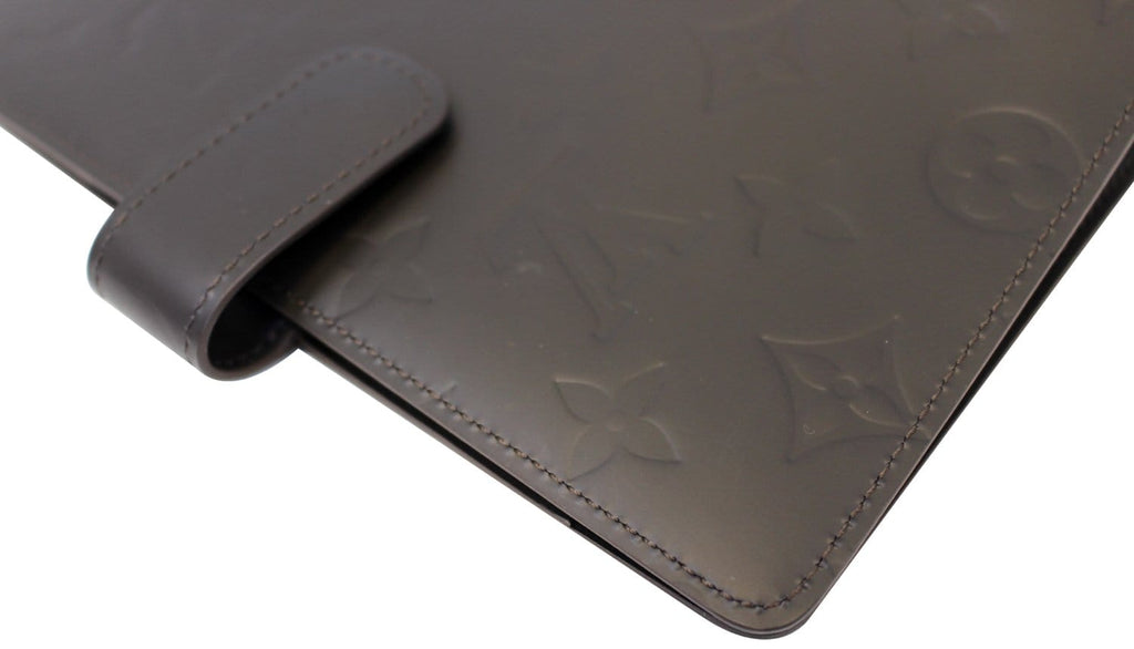 LOUIS VUITTON Mat Agenda MM Day Planner Cover Brown