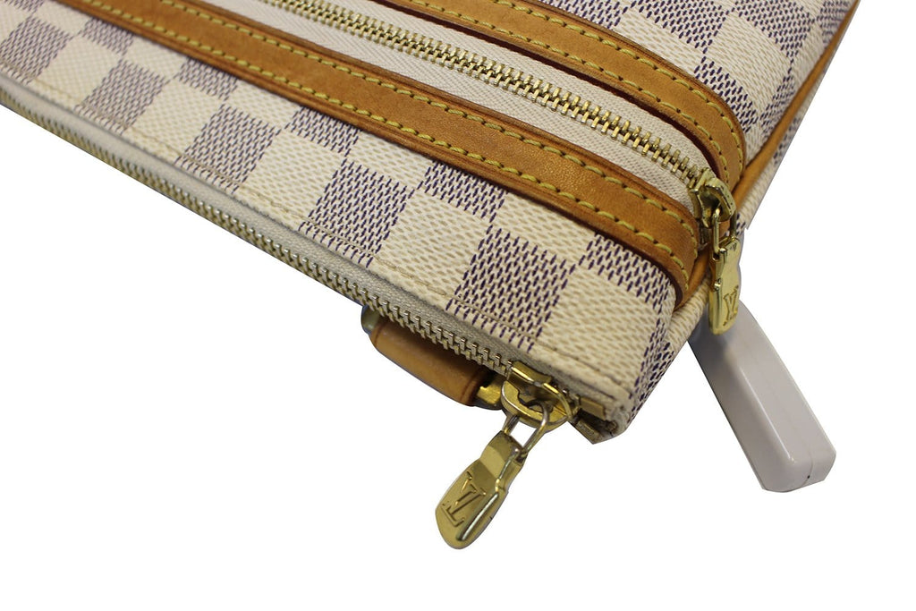 LOUIS VUITTON Damier Azur Pochette Bosphore Crossbody Bag
