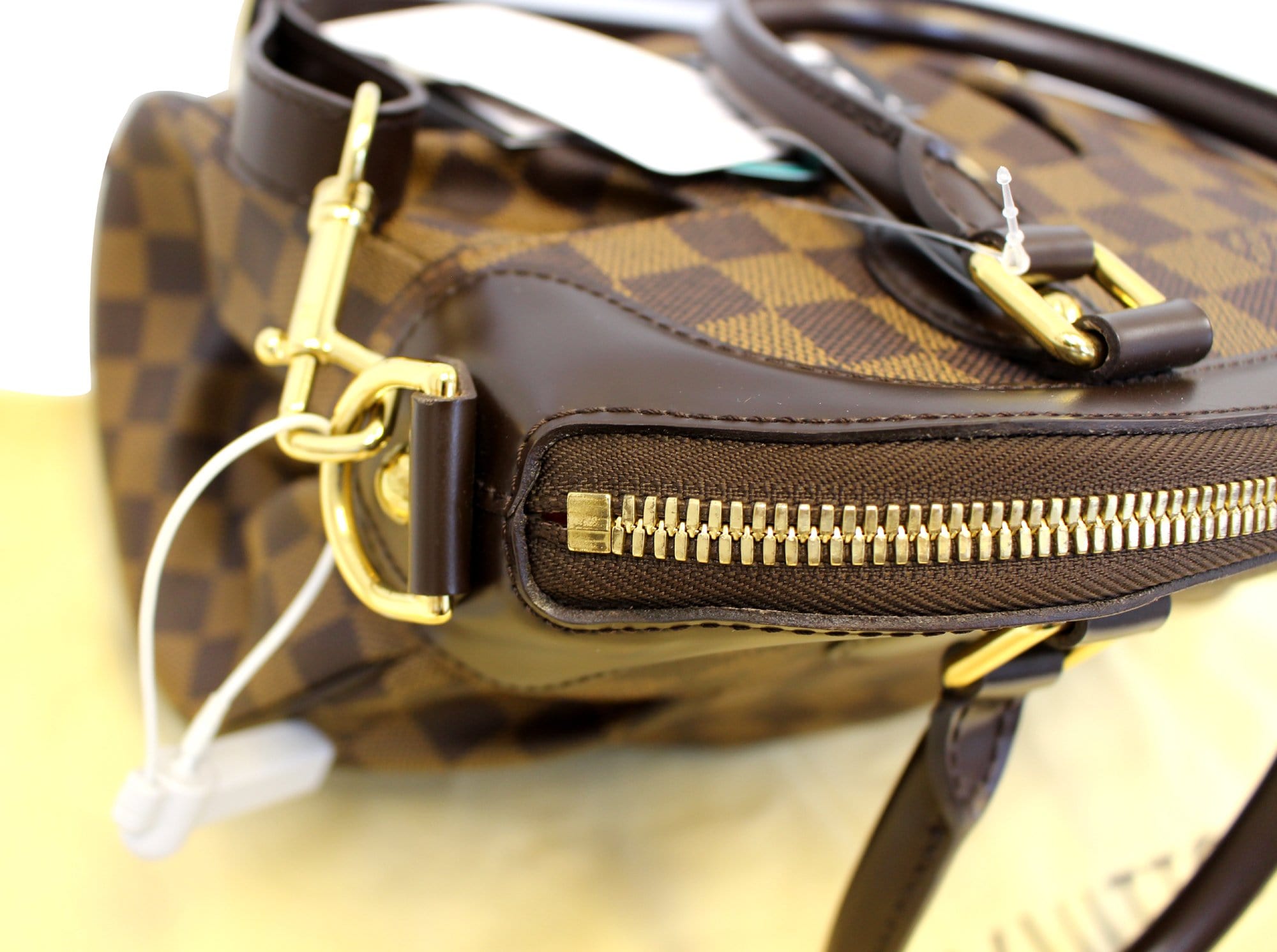 LOUIS VUITTON Damier Ebene Trevi PM Brown Shoulder Bag