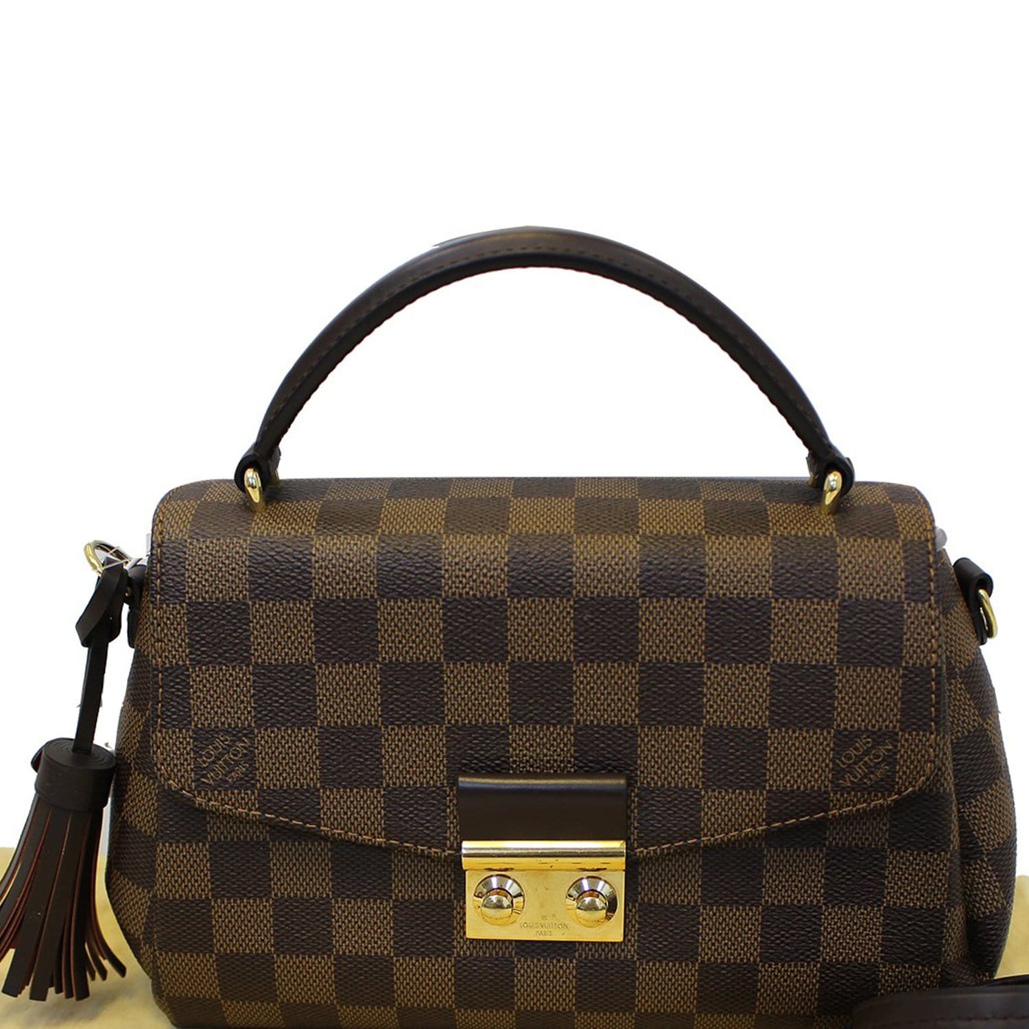 LOUIS VUITTON Damier Ebene Croisette Shoulder Crossbody Bag