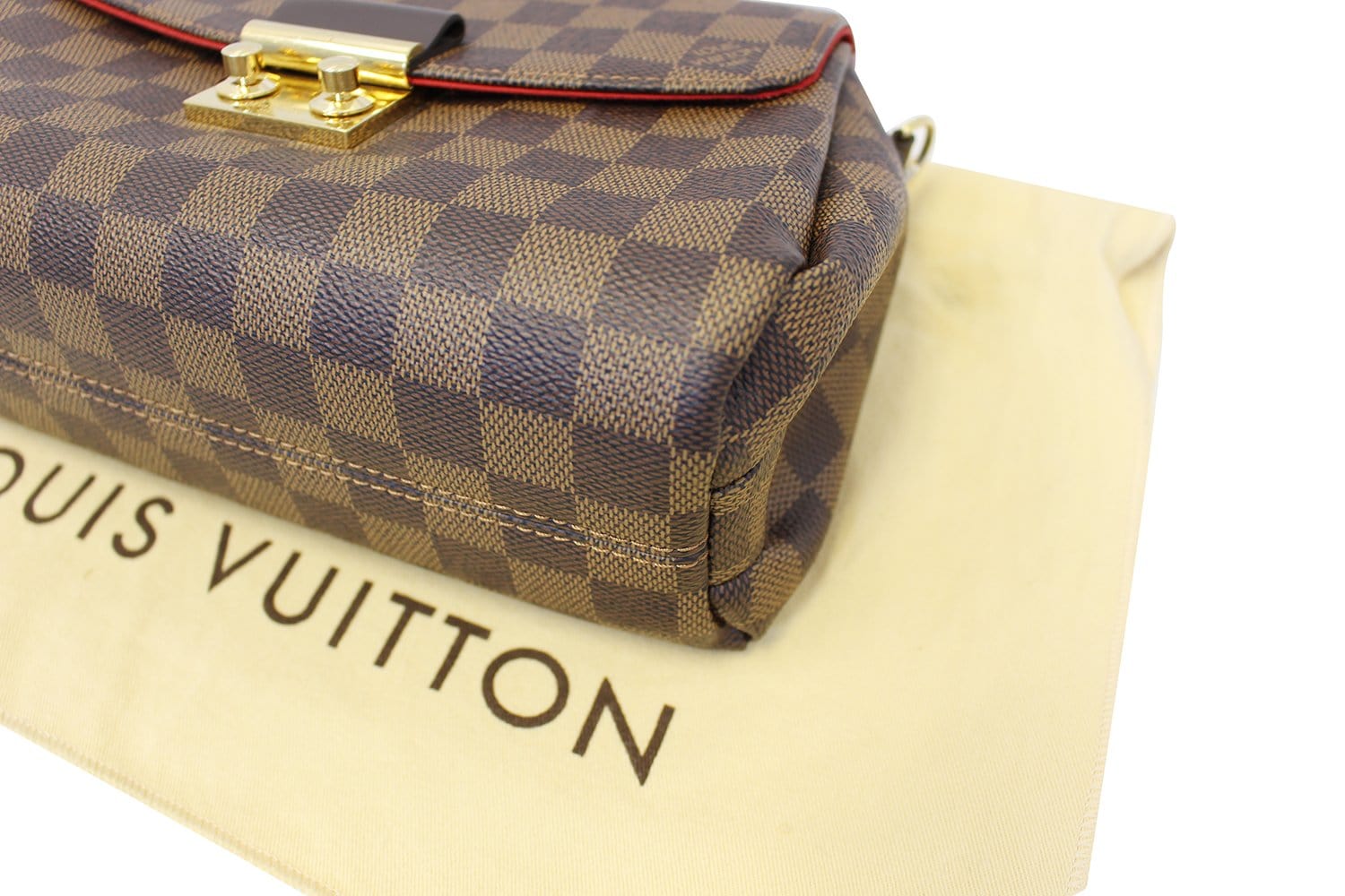 LOUIS VUITTON Damier Ebene Croisette Shoulder Crossbody Bag