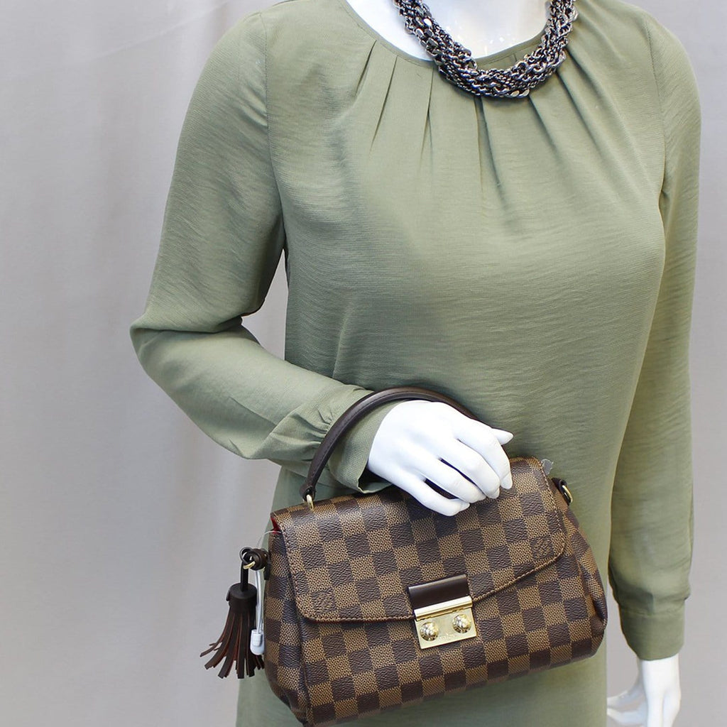 LOUIS VUITTON Damier Ebene Croisette Shoulder Crossbody Bag