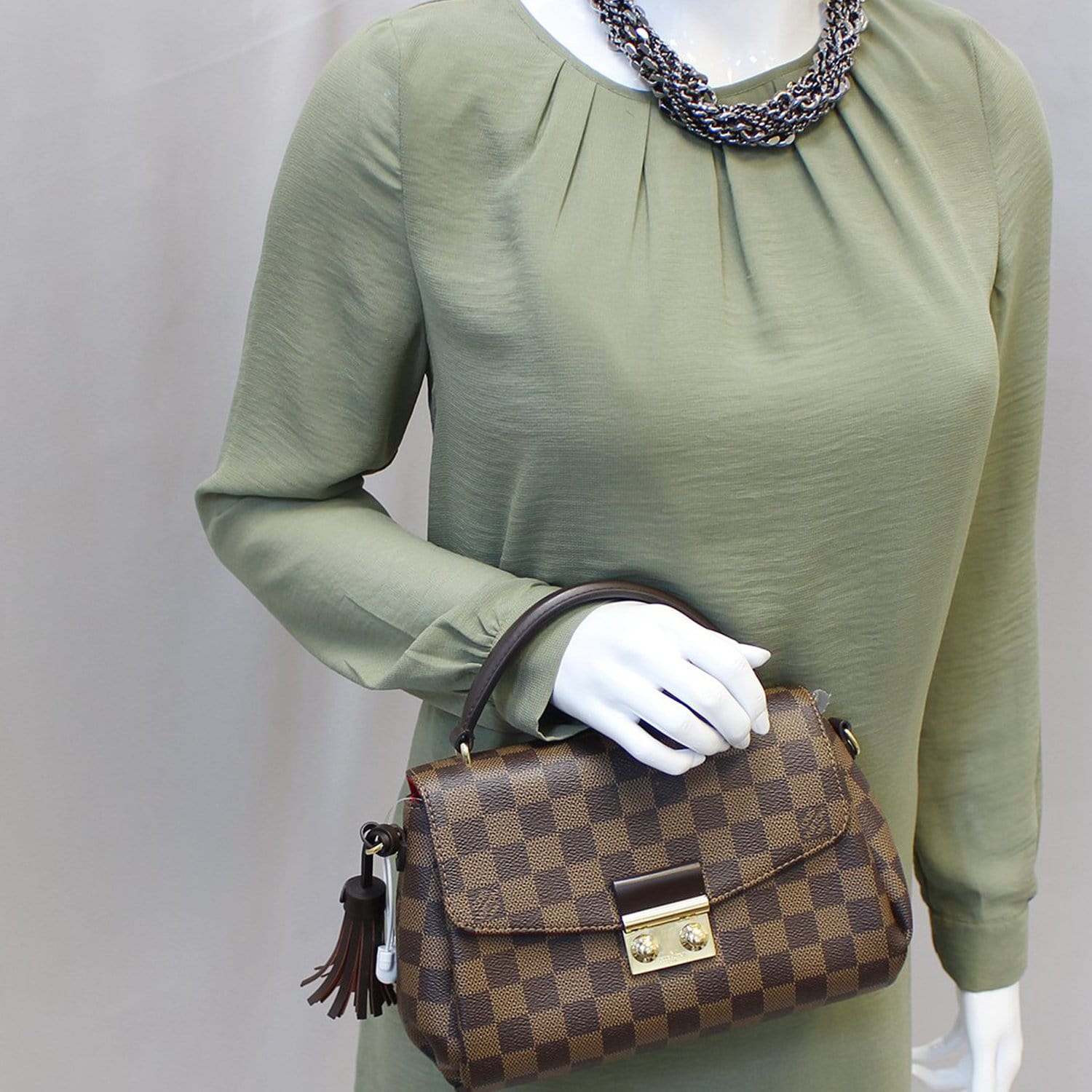 LOUIS VUITTON Damier Ebene Croisette Shoulder Crossbody Bag