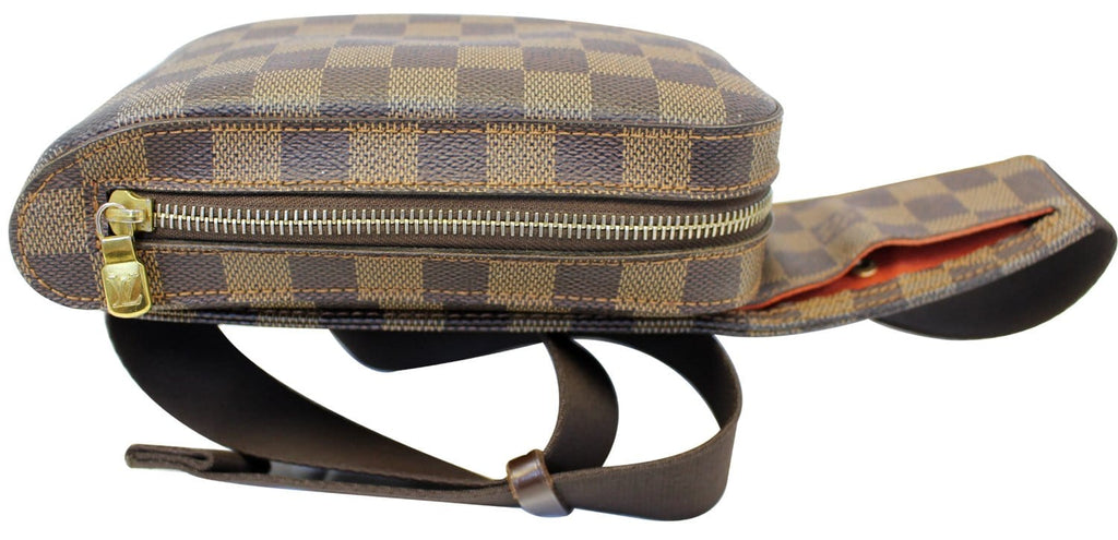 LOUIS VUITTON Damier Ebene Geronimos Brown Hip Bag