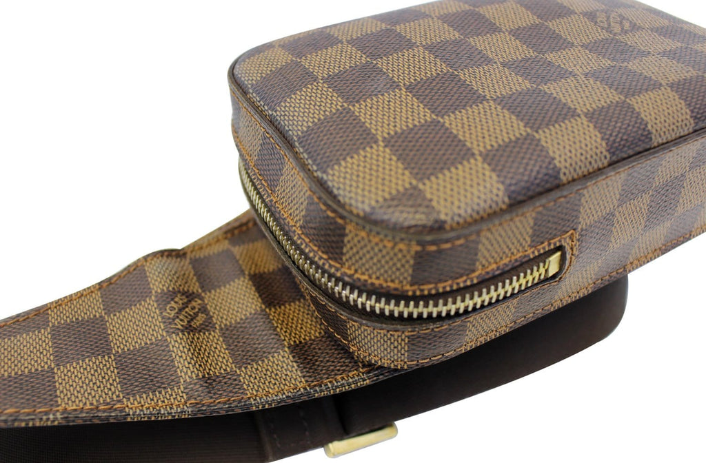 LOUIS VUITTON Damier Ebene Geronimos Brown Hip Bag
