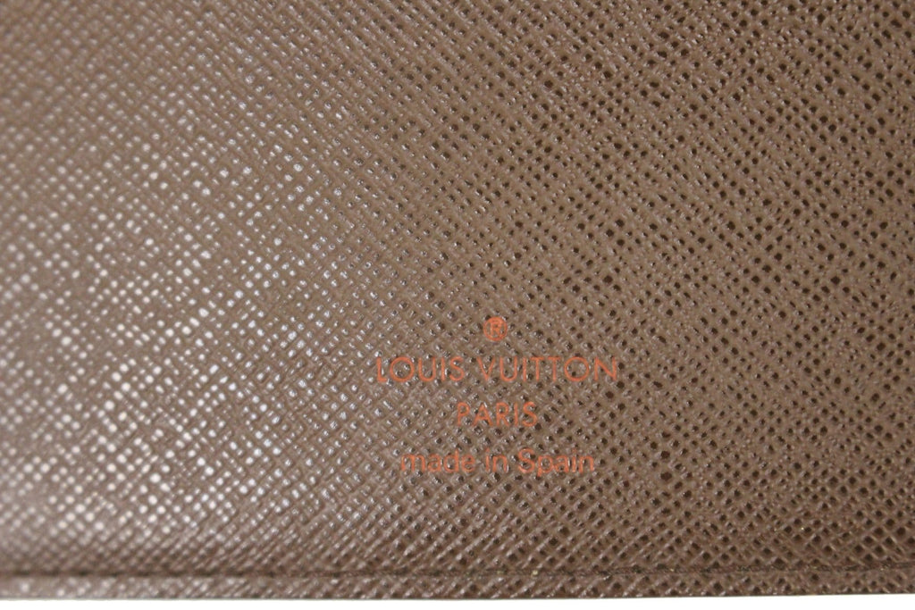 LOUIS VUITTON Damier Ebene Agenda Bureau Note Cover