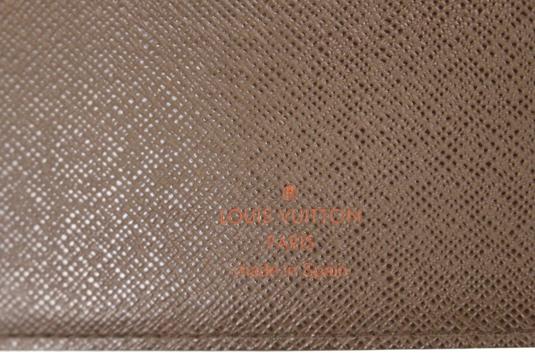 LOUIS VUITTON Damier Ebene Agenda Bureau Note Cover