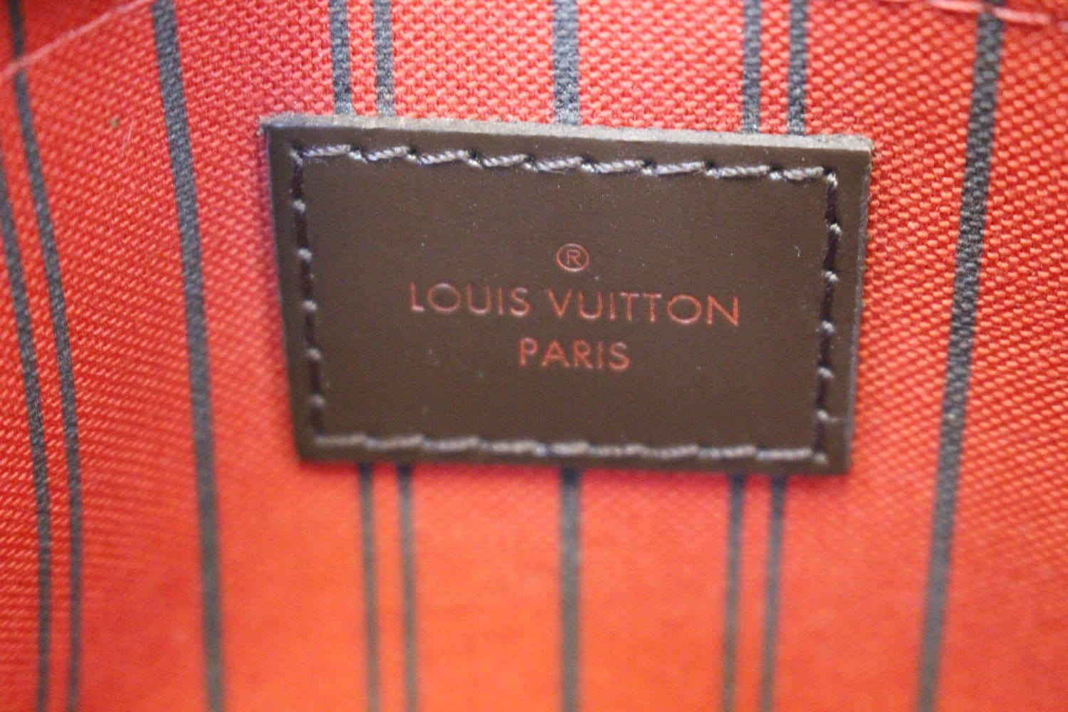 LOUIS VUITTON Damier Ebene Pochette Wristlet Pouch Neverfull MM