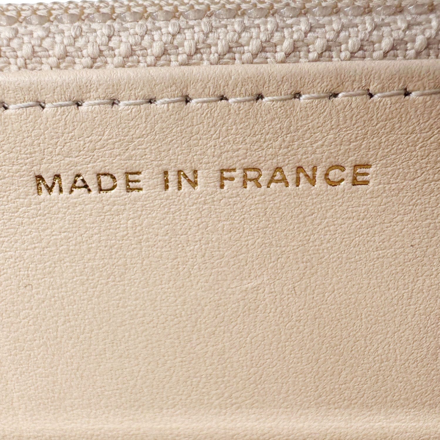Chanel CC Pearl Caviar Quilted Leather WOC Crossbody Bag Off white
