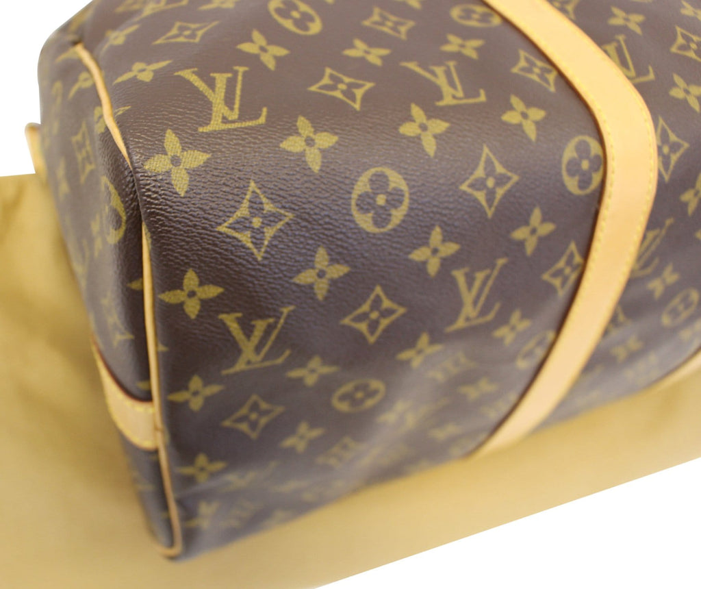 LOUIS VUITTON Monogram Keepall 45 Bandouliere Duffle Travel Bag