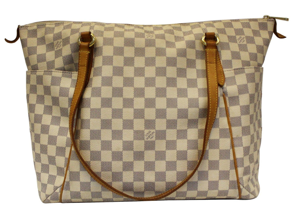 LOUIS VUITTON Damier Azur Totally GM Tote Shoulder Bag