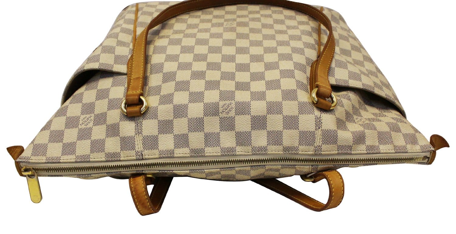 LOUIS VUITTON Damier Azur Totally GM Tote Shoulder Bag