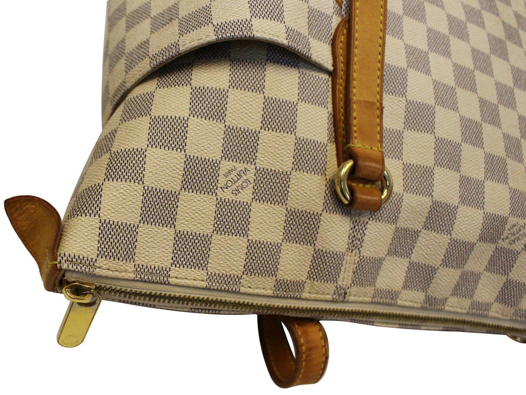 LOUIS VUITTON Damier Azur Totally GM Tote Shoulder Bag
