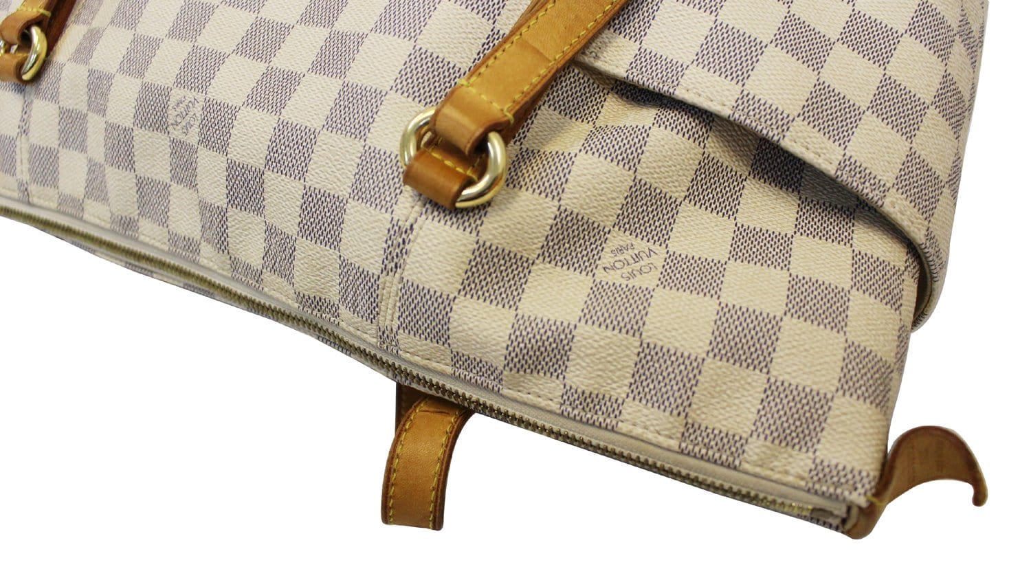 LOUIS VUITTON Damier Azur Totally GM Tote Shoulder Bag