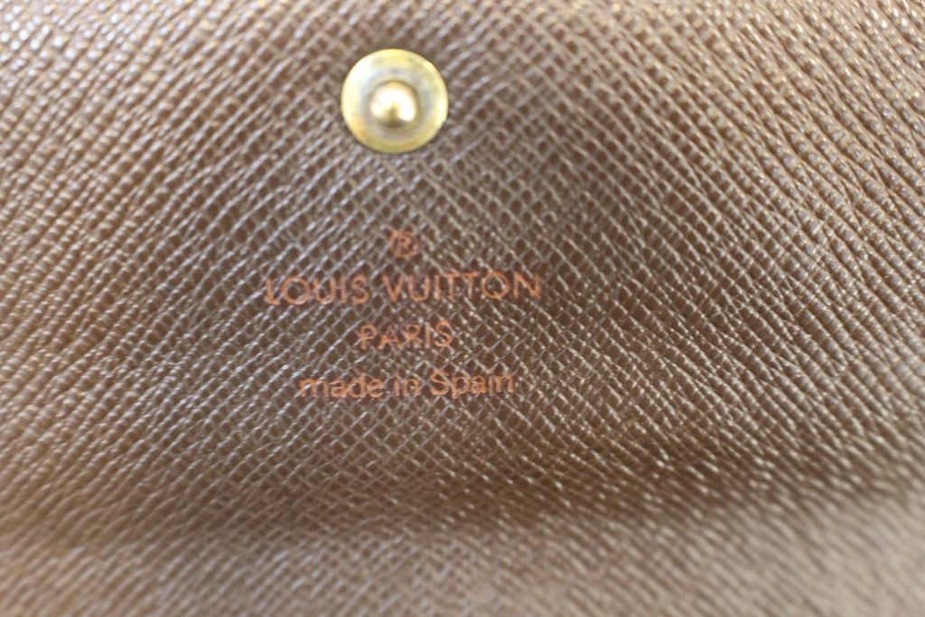 Louis Vuitton Bag Damier Ebene Sarah Canvas Wallet