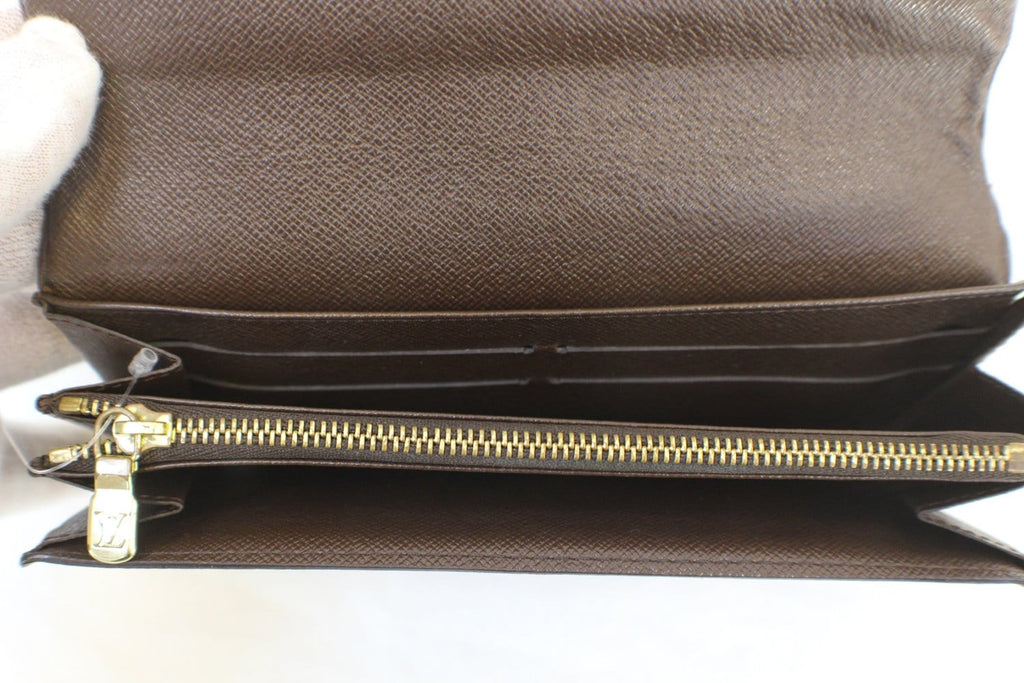Louis Vuitton Bag Damier Ebene Sarah Canvas Wallet