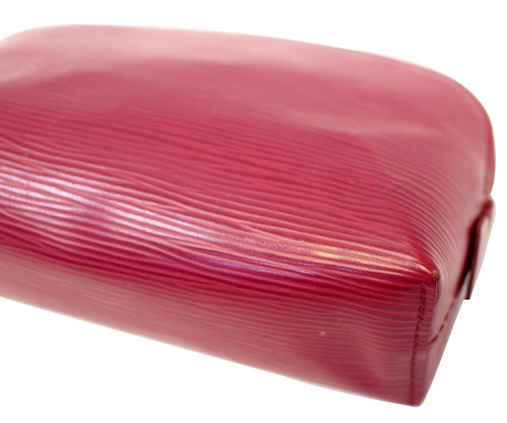 LOUIS VUITTON Epi Pochette Cosmetic Pouch Purple
