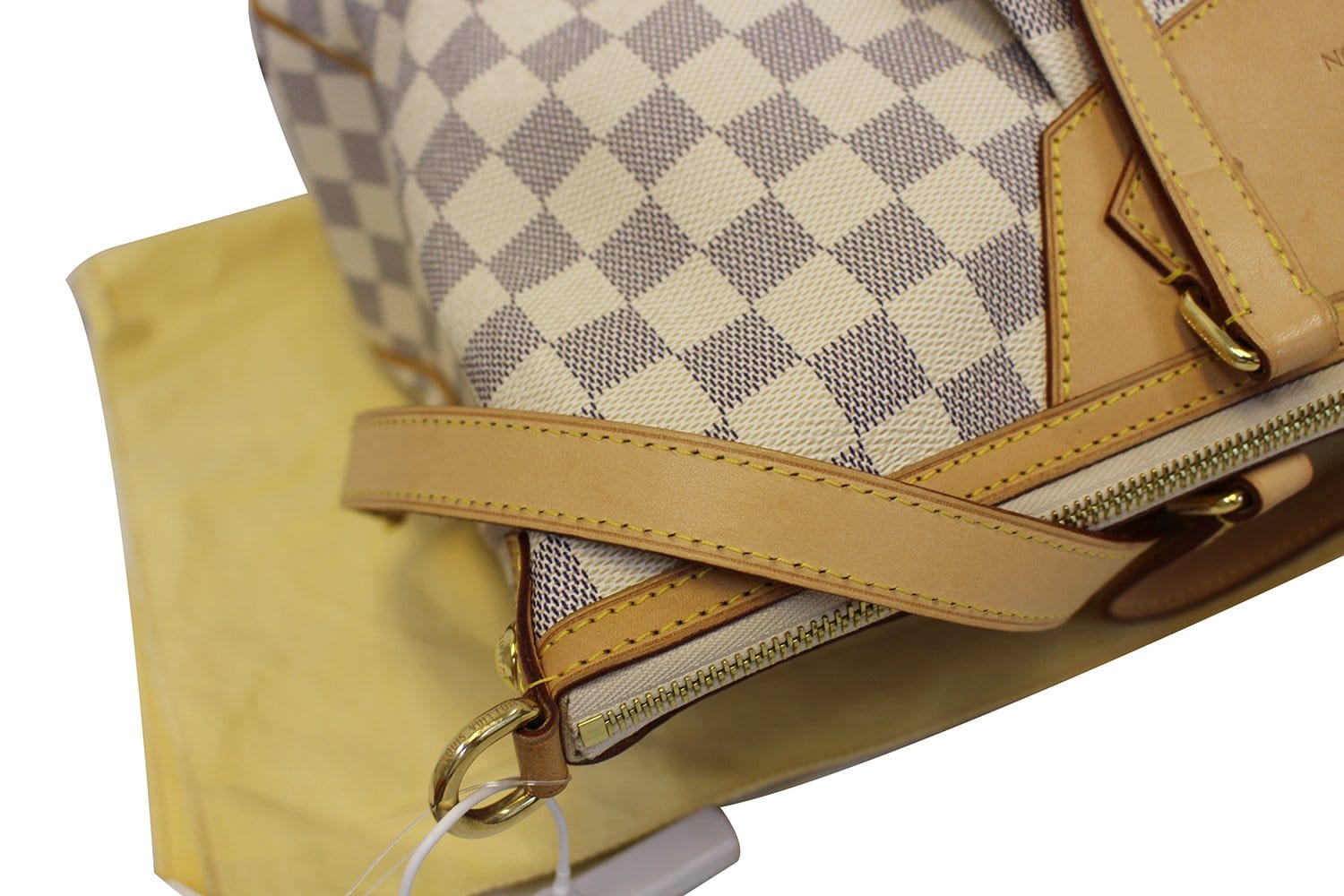 LOUIS VUITTON Damier Azur Siracusa GM White Shoulder Bag