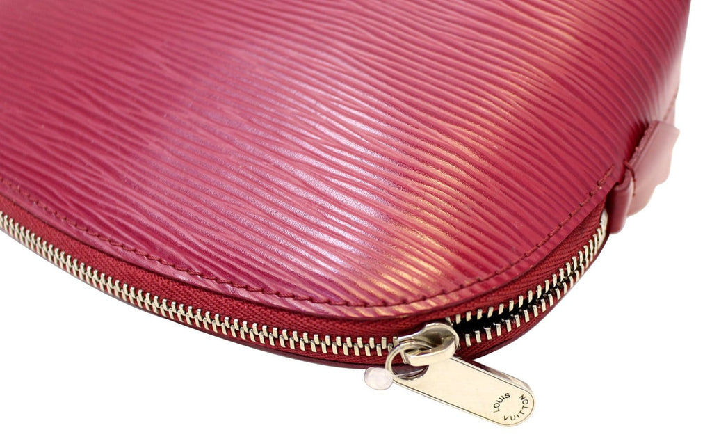 LOUIS VUITTON Epi Pochette Cosmetic Pouch Purple