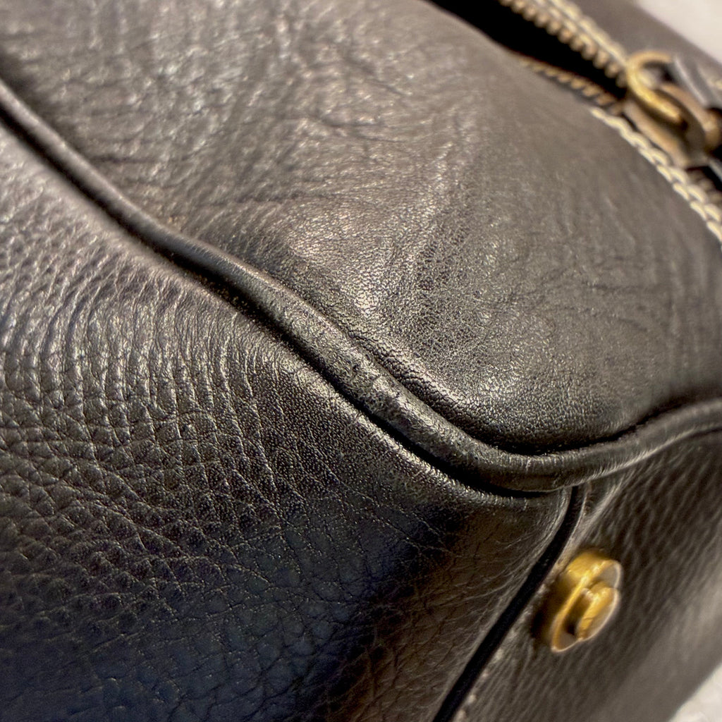 Christian Dior Black Leather Handbag