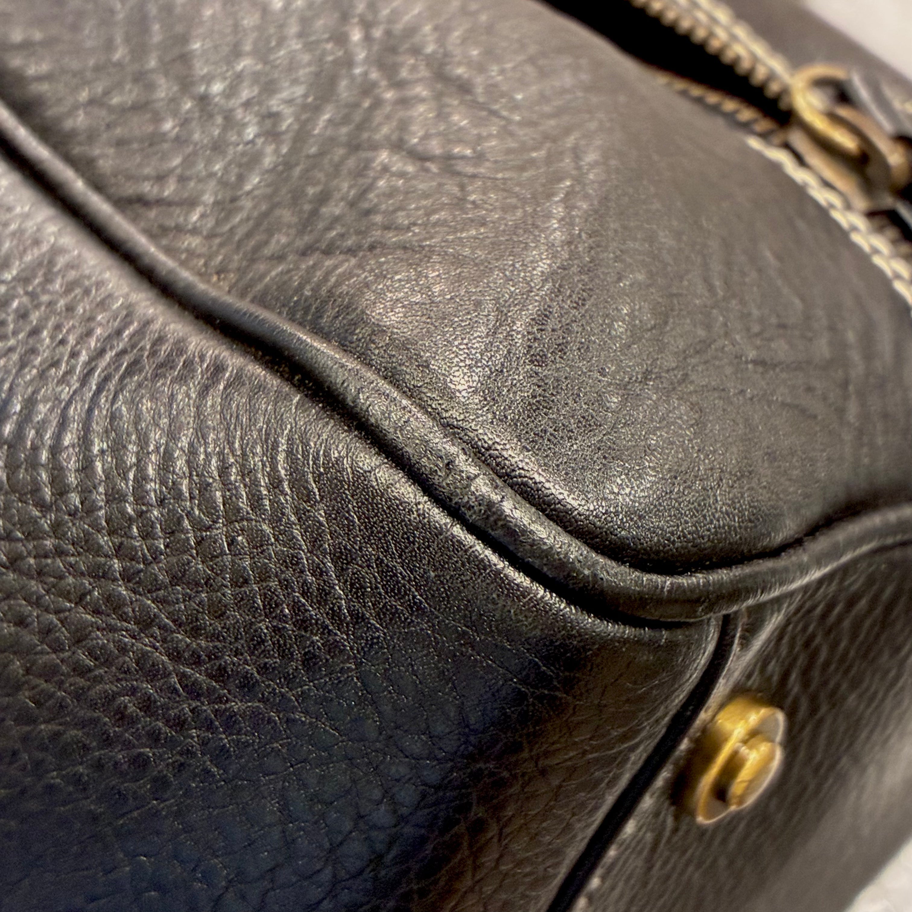 Christian Dior Black Leather Handbag