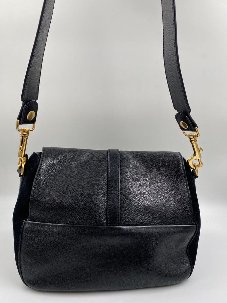 CÃ©line leather and suede crossbody