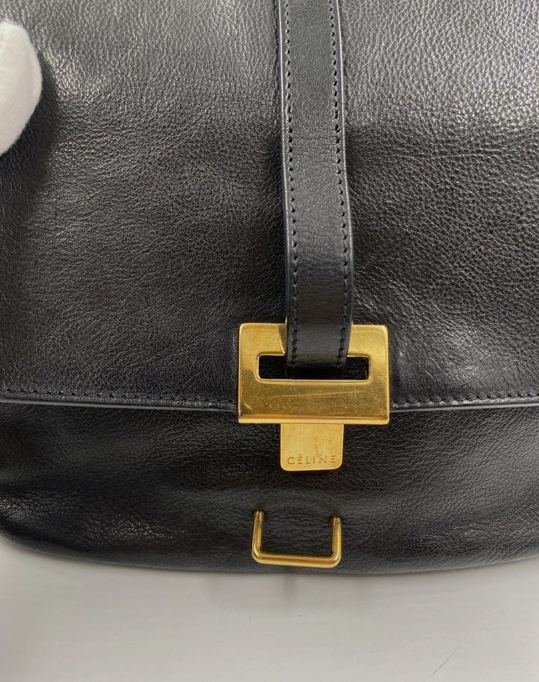CÃ©line leather and suede crossbody
