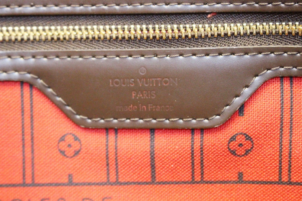 LOUIS VUITTON Damier Ebene Neverfull GM Tote Bag