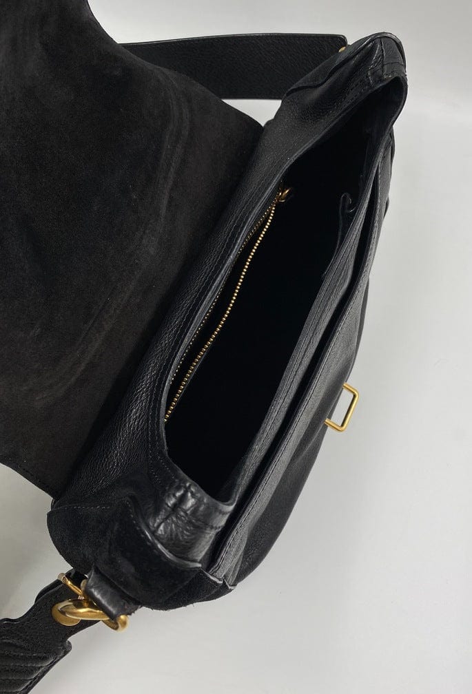 CÃ©line leather and suede crossbody