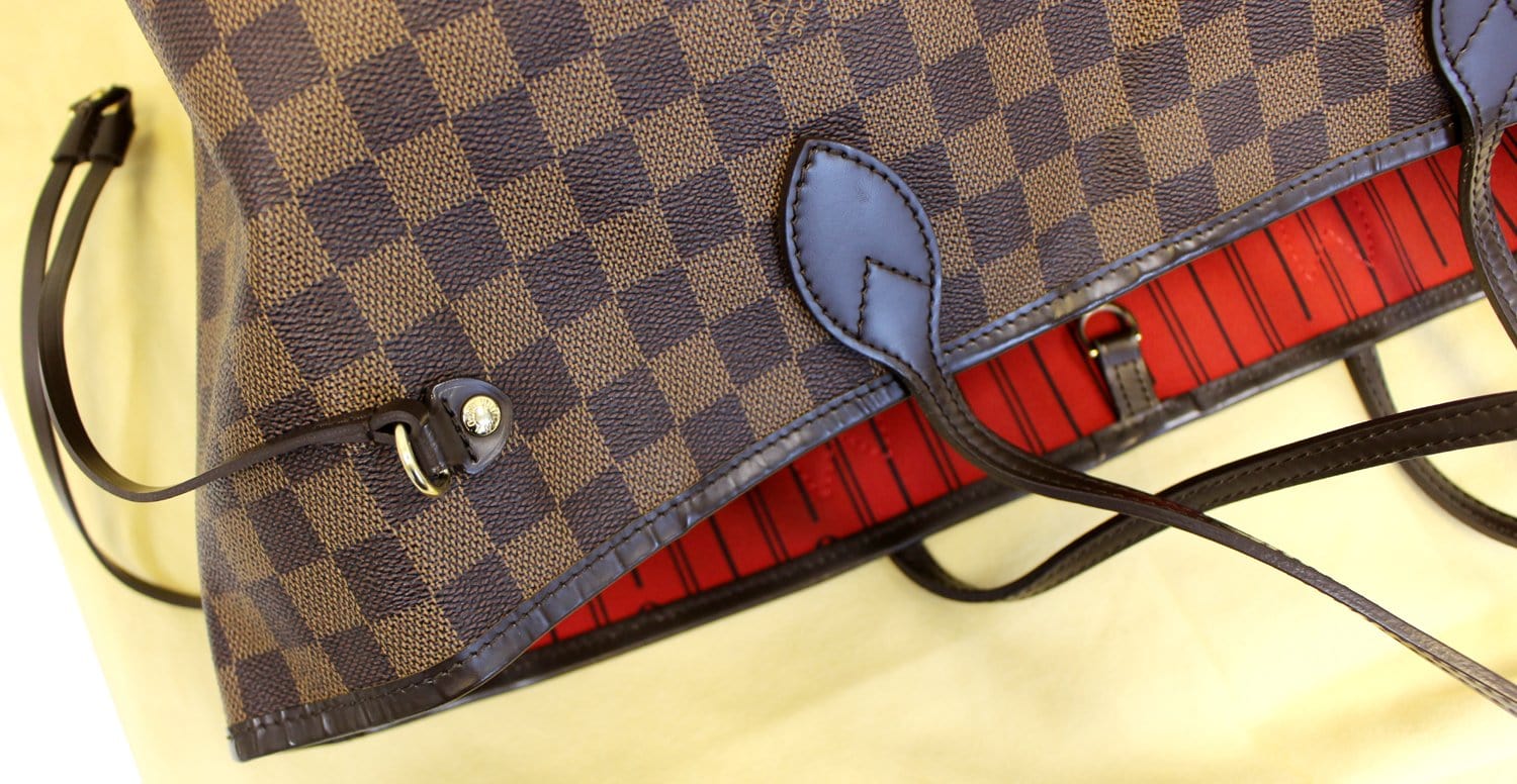 LOUIS VUITTON Damier Ebene Neverfull GM Tote Bag