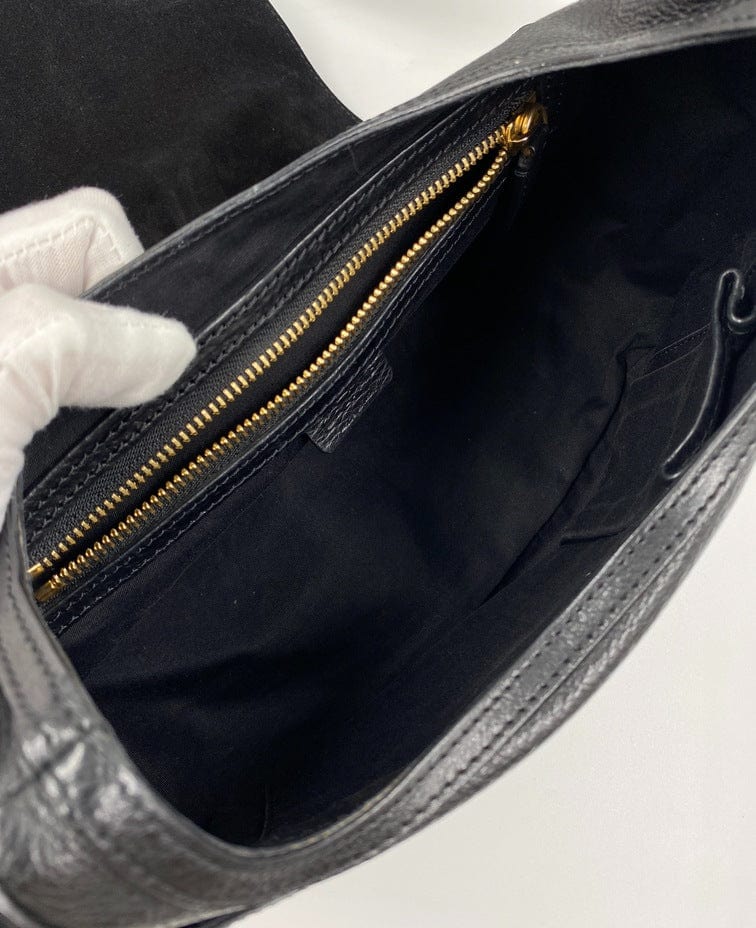 CÃ©line leather and suede crossbody