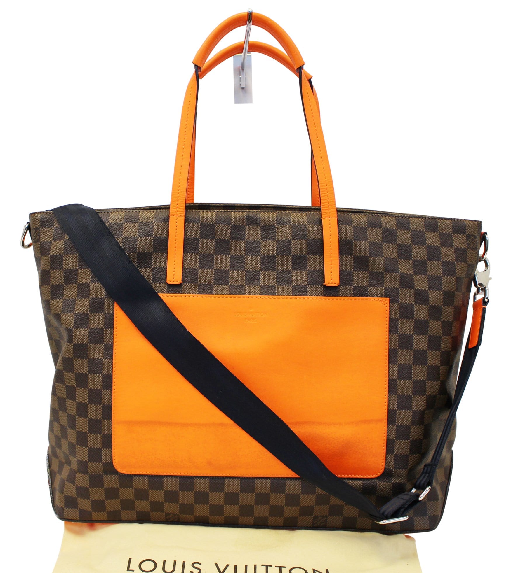 LOUIS VUITTON Damier Ebene Travel Long Strap Shoulder Bag