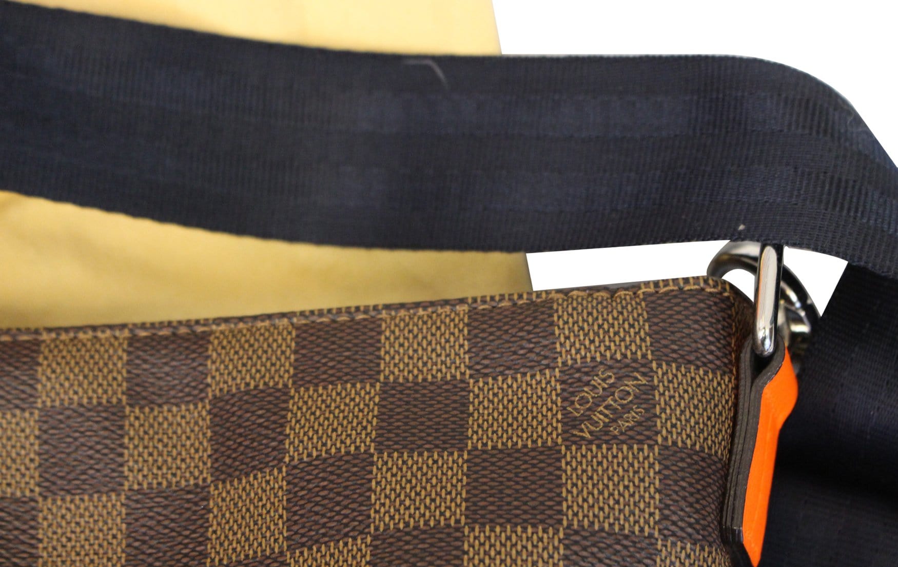 LOUIS VUITTON Damier Ebene Travel Long Strap Shoulder Bag