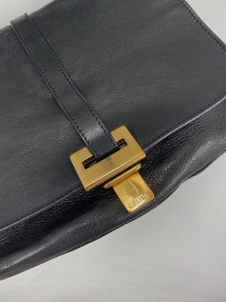 CÃ©line leather and suede crossbody