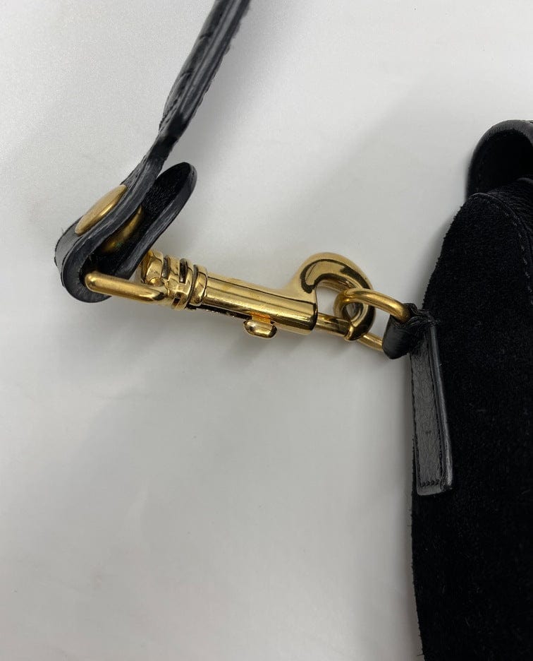 CÃ©line leather and suede crossbody