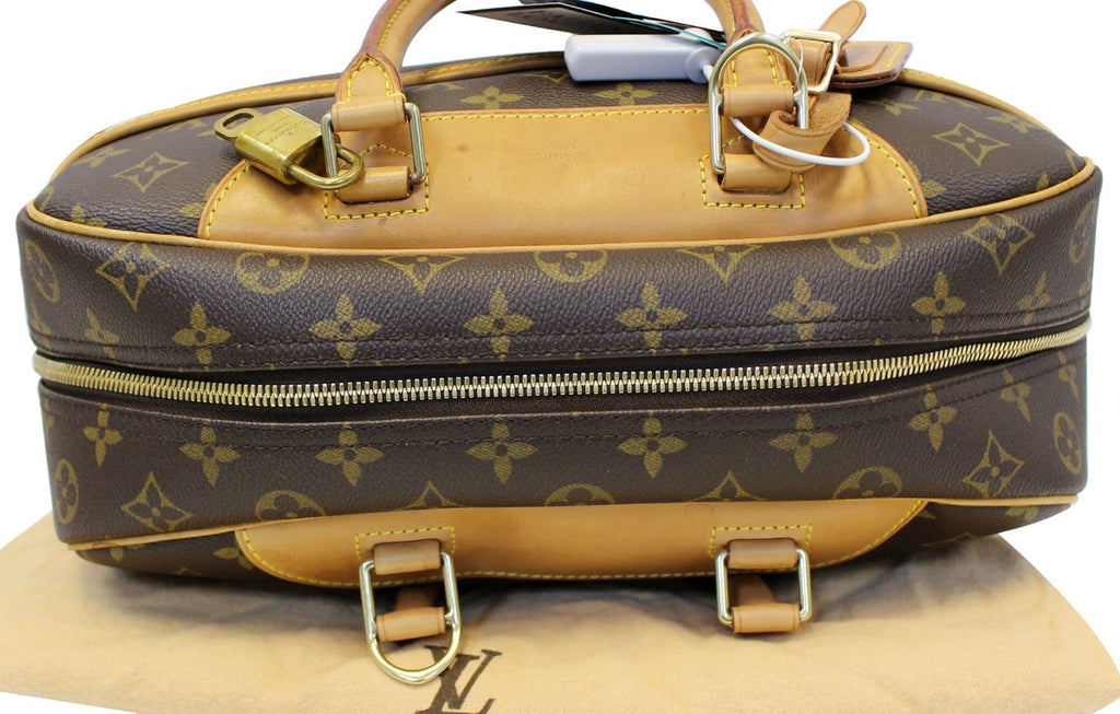 LOUIS VUITTON Monogram Canvas Deauville Boston Satchel Bag
