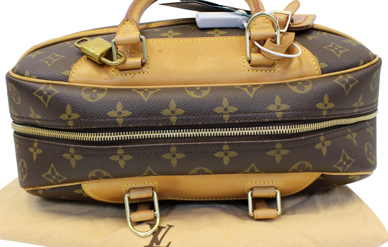 LOUIS VUITTON Monogram Canvas Deauville Boston Satchel Bag