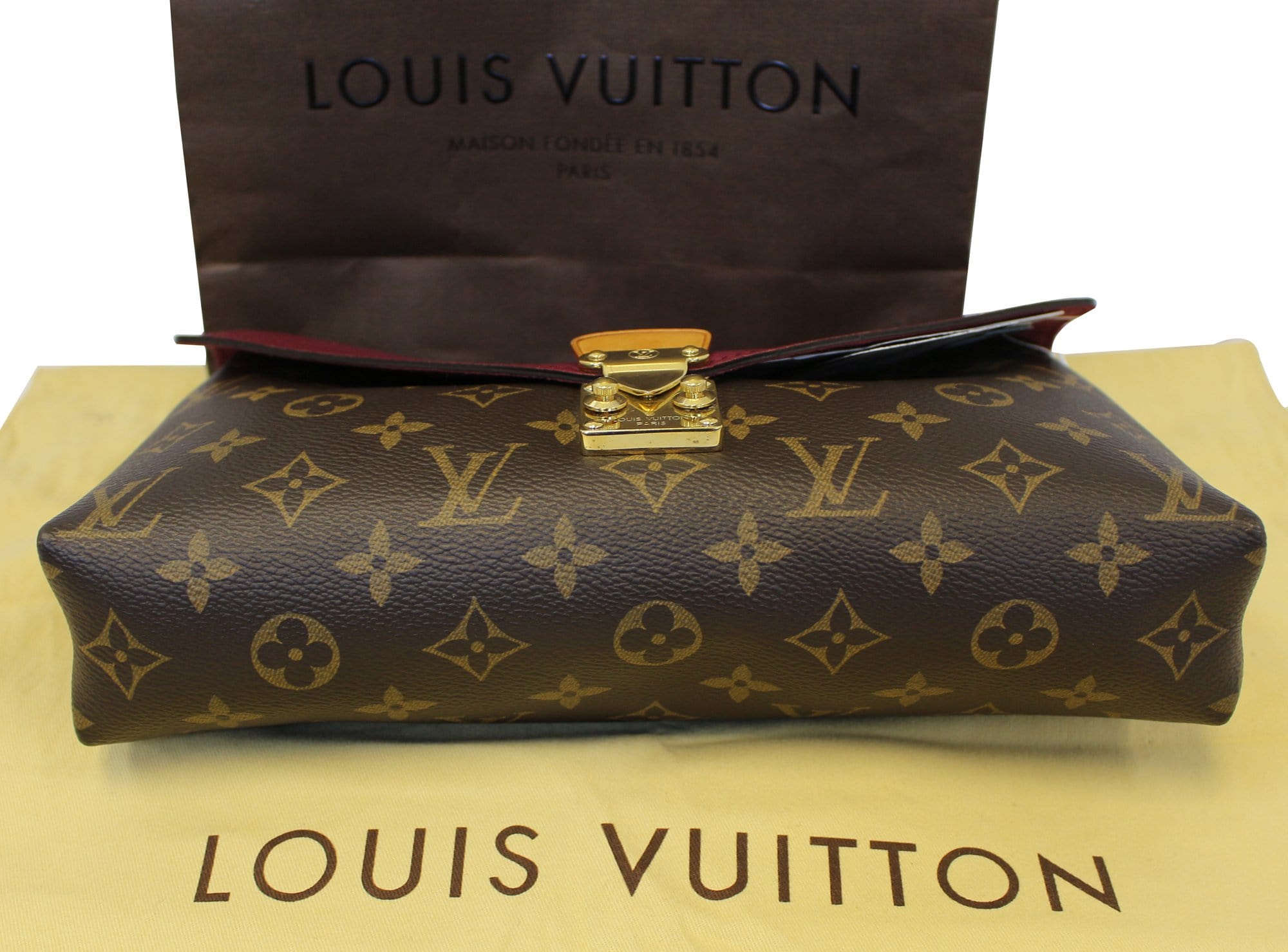 LOUIS VUITTON Monogram Canvas Pallas Chain Crossbody Bag