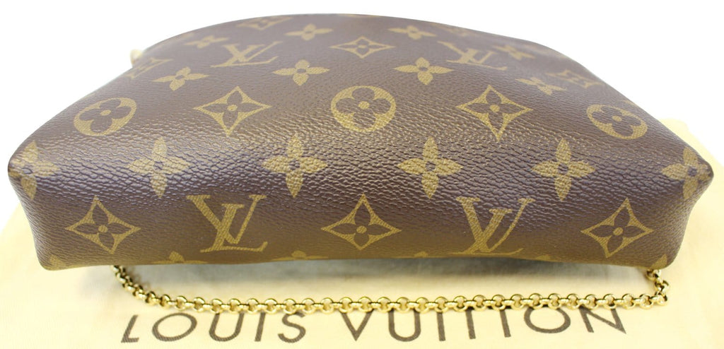 LOUIS VUITTON Monogram Canvas Pallas Clutch Crossbody Bag