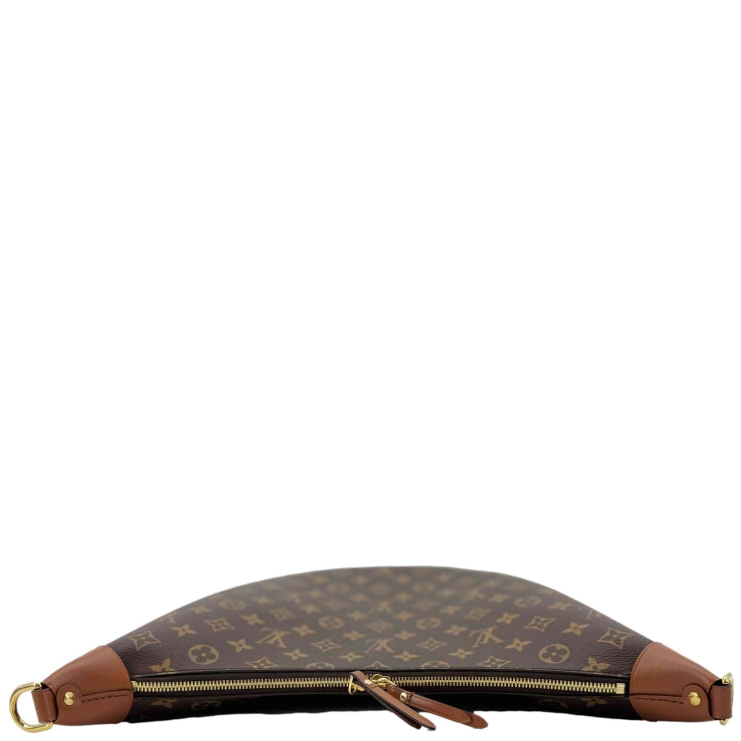 LOUIS VUITTON Loop Reverse Monogram Canvas Hobo Shoulder Bag Brown