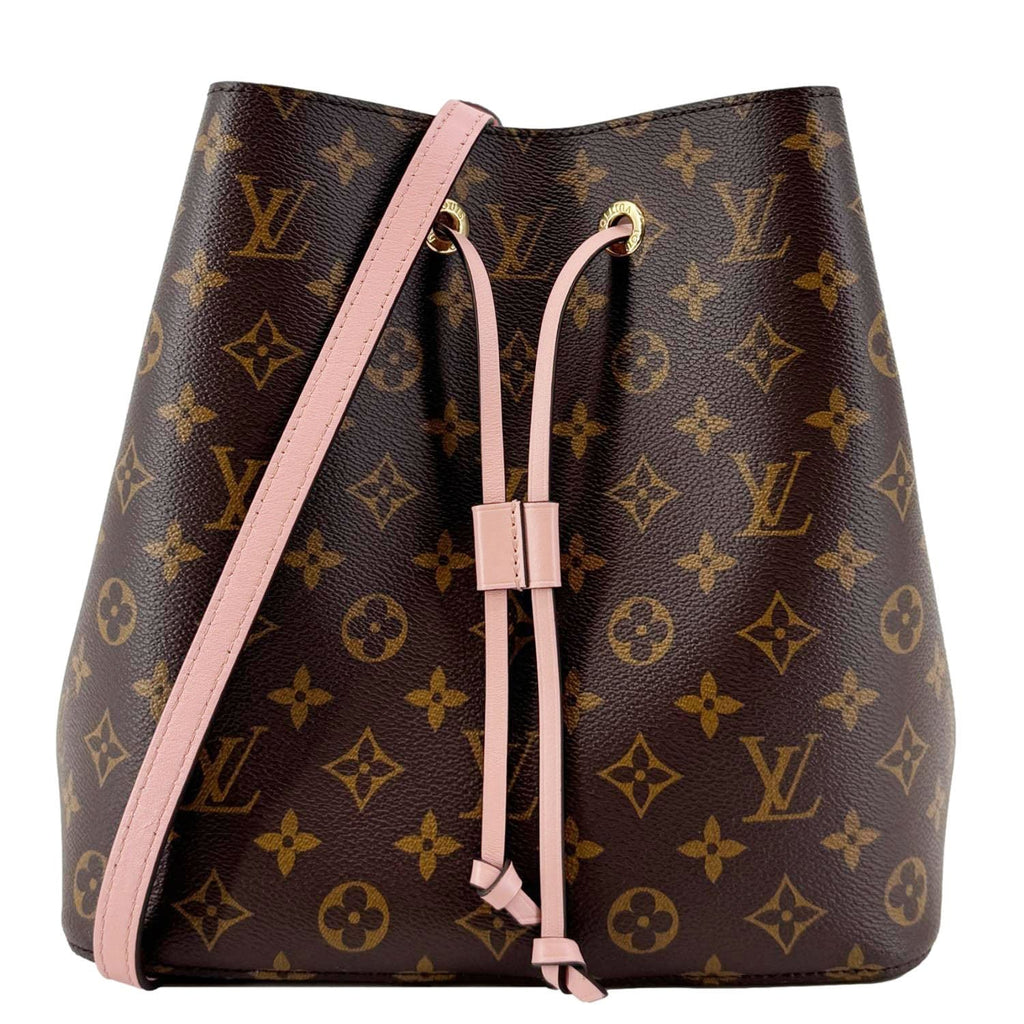 LOUIS VUITTON Neonoe MM Monogram Canvas Shoulder Bag Brown