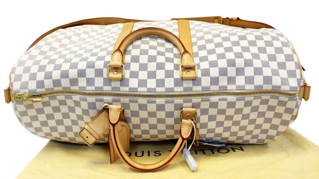 LOUIS VUITTON Damier Azur Keepall Bandouliere 55 Travel Bag - FINAL CALL