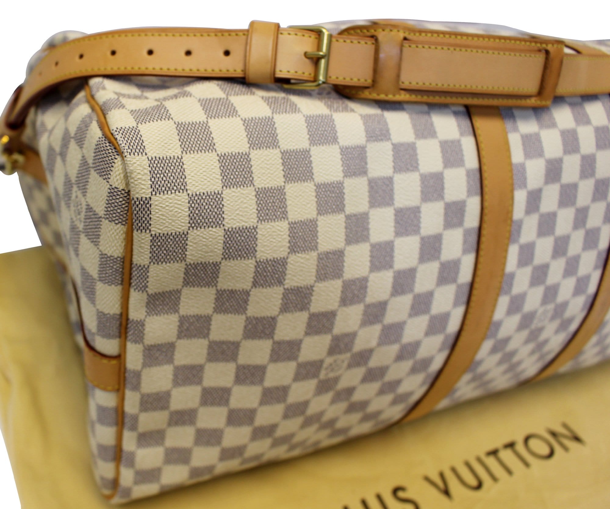 LOUIS VUITTON Damier Azur Keepall Bandouliere 55 Travel Bag - FINAL CALL