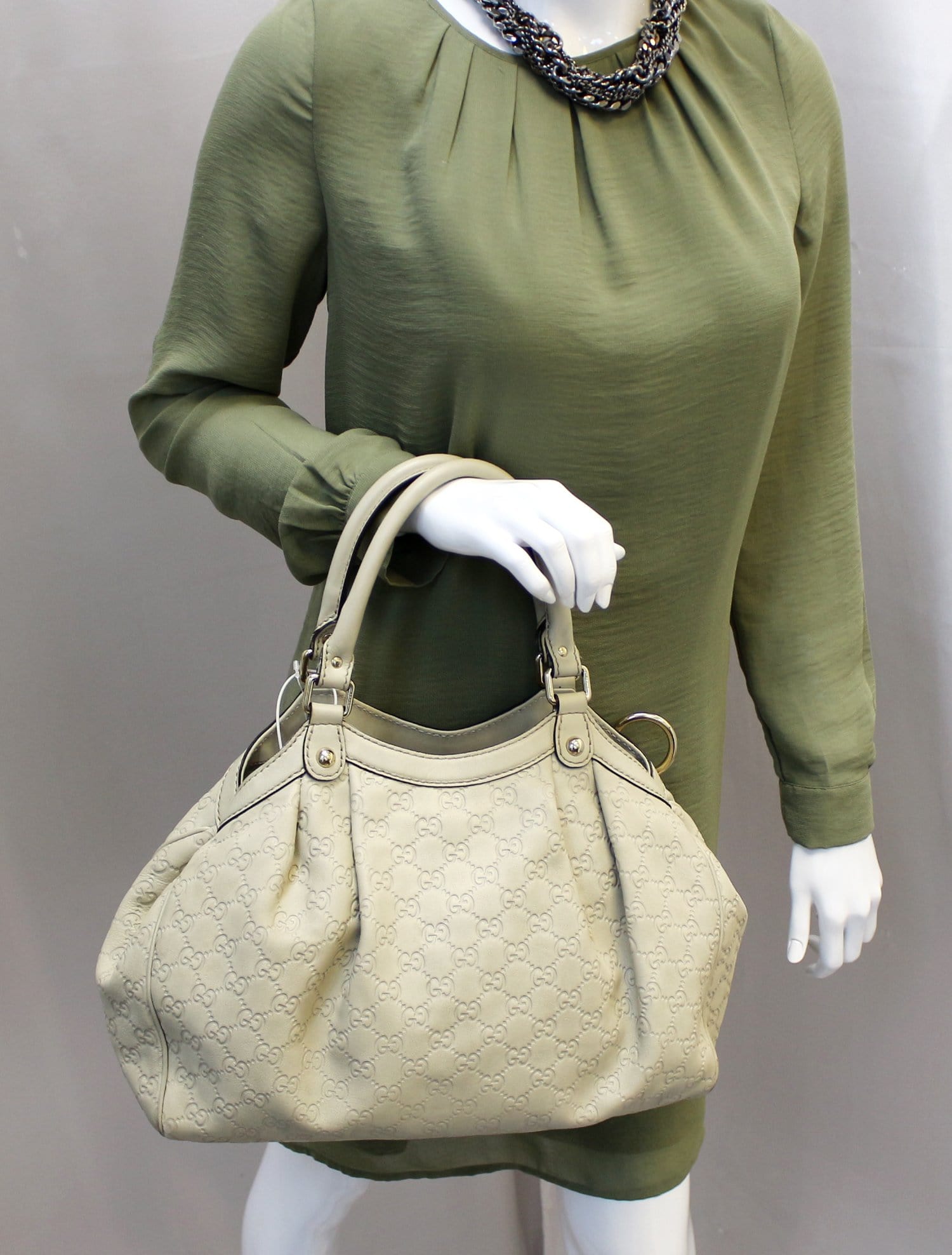 Gucci Sukey Gucci Guccissima Leather Medium Tote Bag