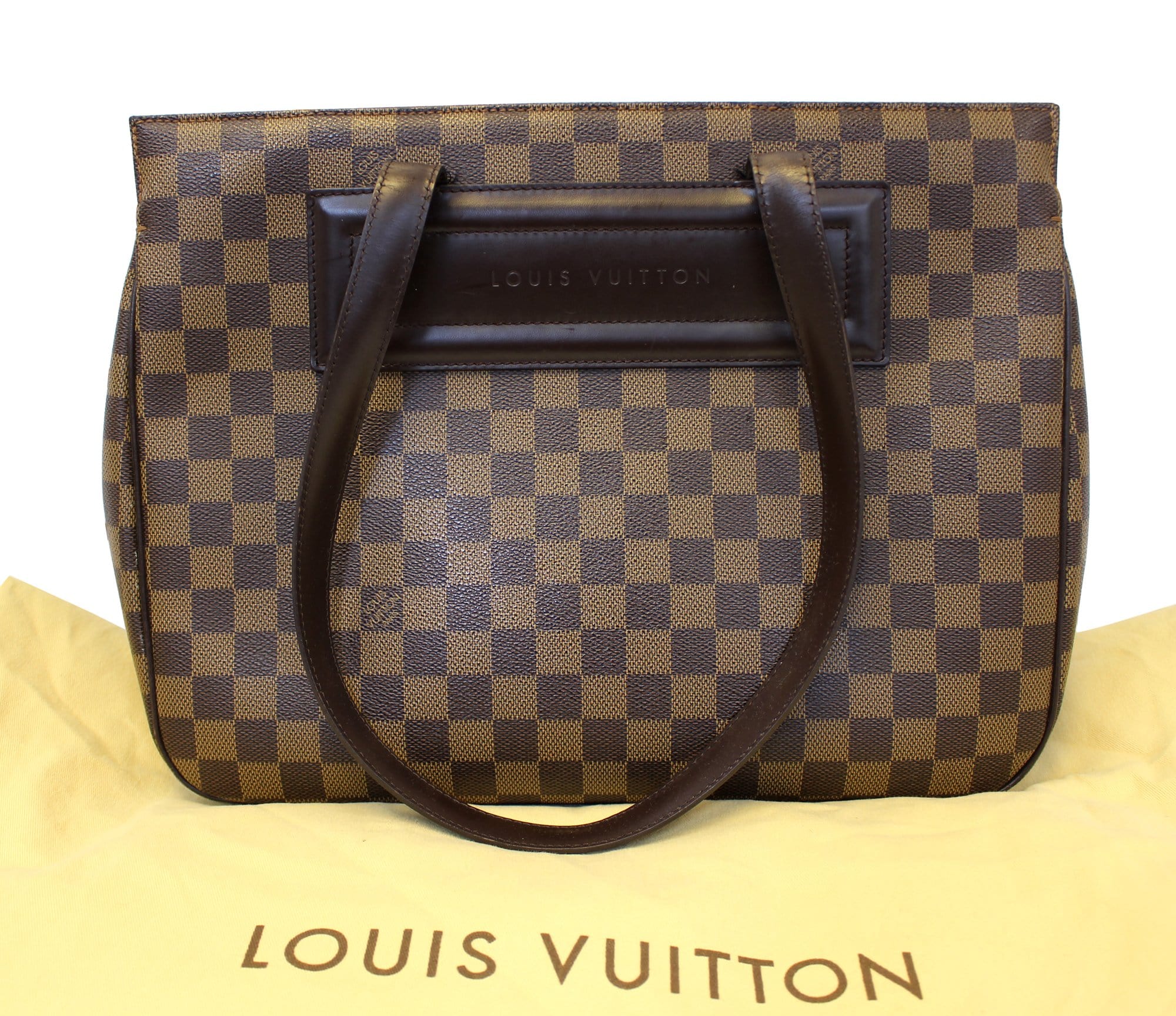 LOUIS VUITTON Damier Ebene Parioli PM Shoulder Tote Bag