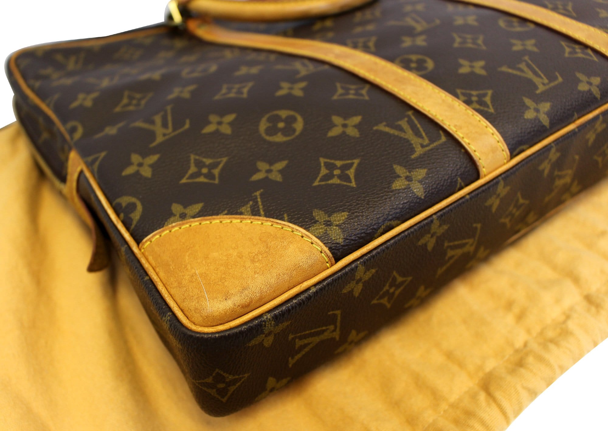 LOUIS VUITTON Monogram Canvas Porte Documents Voyage Briefcase Bag