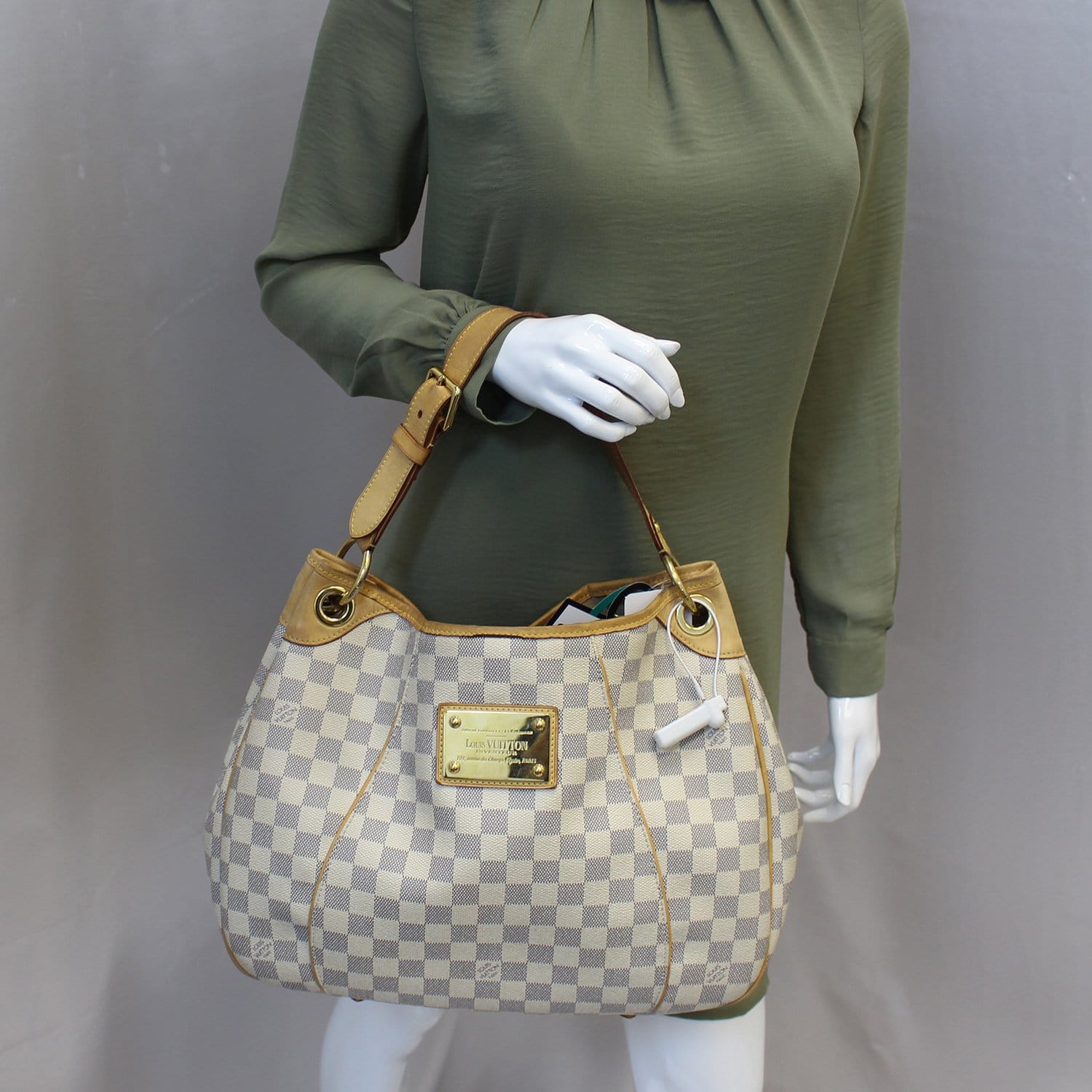 LOUIS VUITTON Galliera PM Damier Azur Shoulder Bag