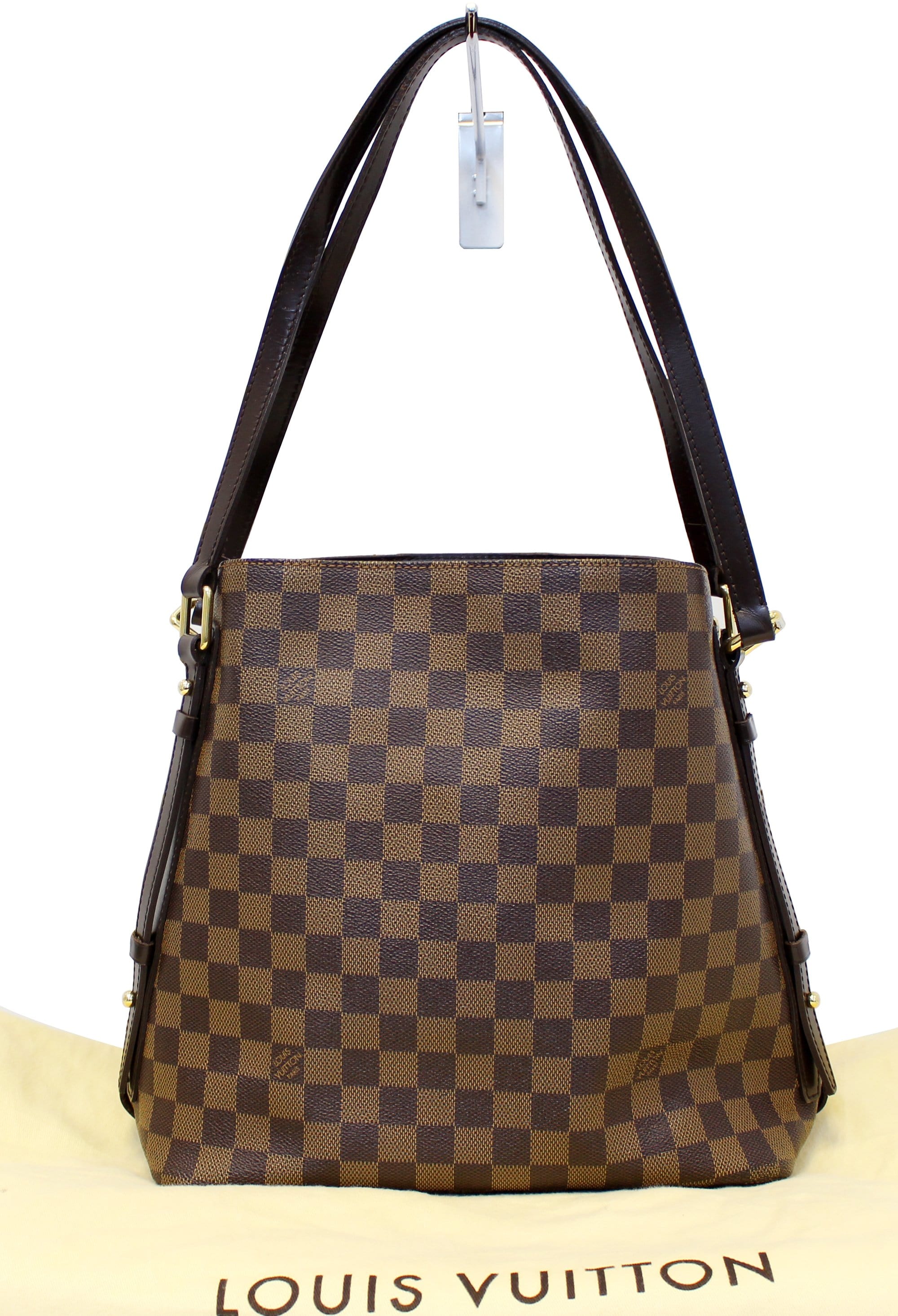 LOUIS VUITTON Damier Ebene Cabas Rivington Shoulder Bag